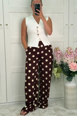 Aejuliana Wide Dot Pants