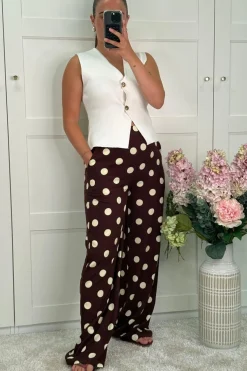 Aejuliana Wide Dot Pants