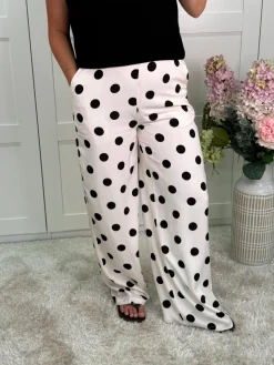 A-bee Aejuiana Wide Dot Pant | Jeans, Leggings & Byxor