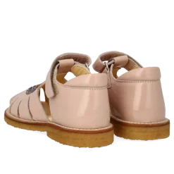 Angulus Anhjertesandal Med Funklende Glitter Hjerte 5186-202 | Barn Sandaler