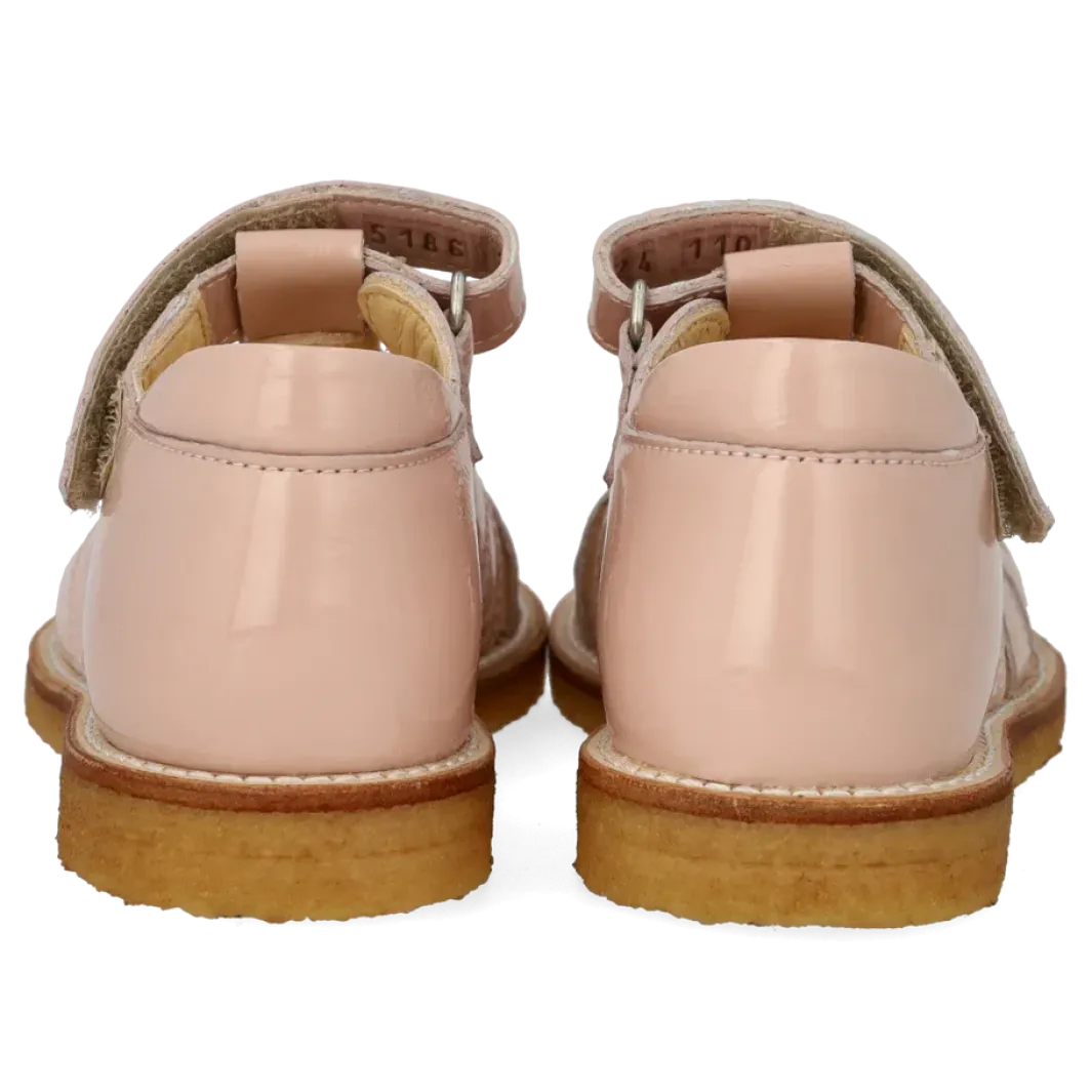 Angulus Anhjertesandal Med Funklende Glitter Hjerte 5186-202 | Barn Sandaler