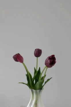 Artificial Layered Tulips Bordeaux 02-175