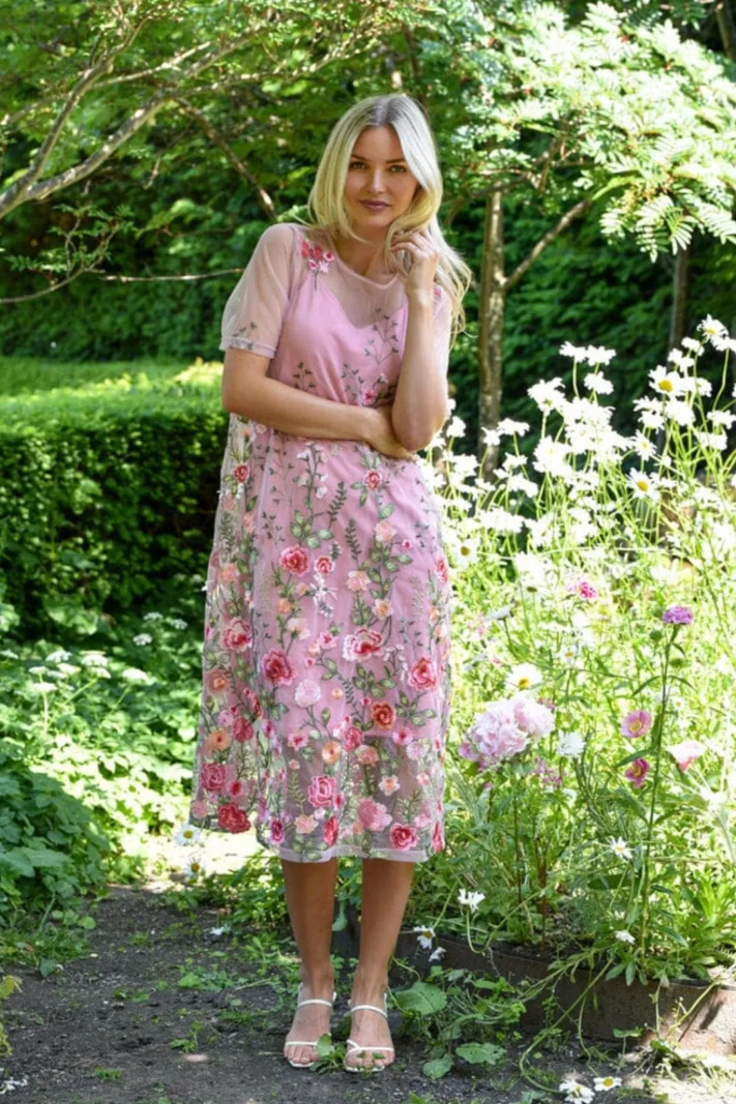 A-View Avfuschia Midi Dress AV7086 | Klänningar