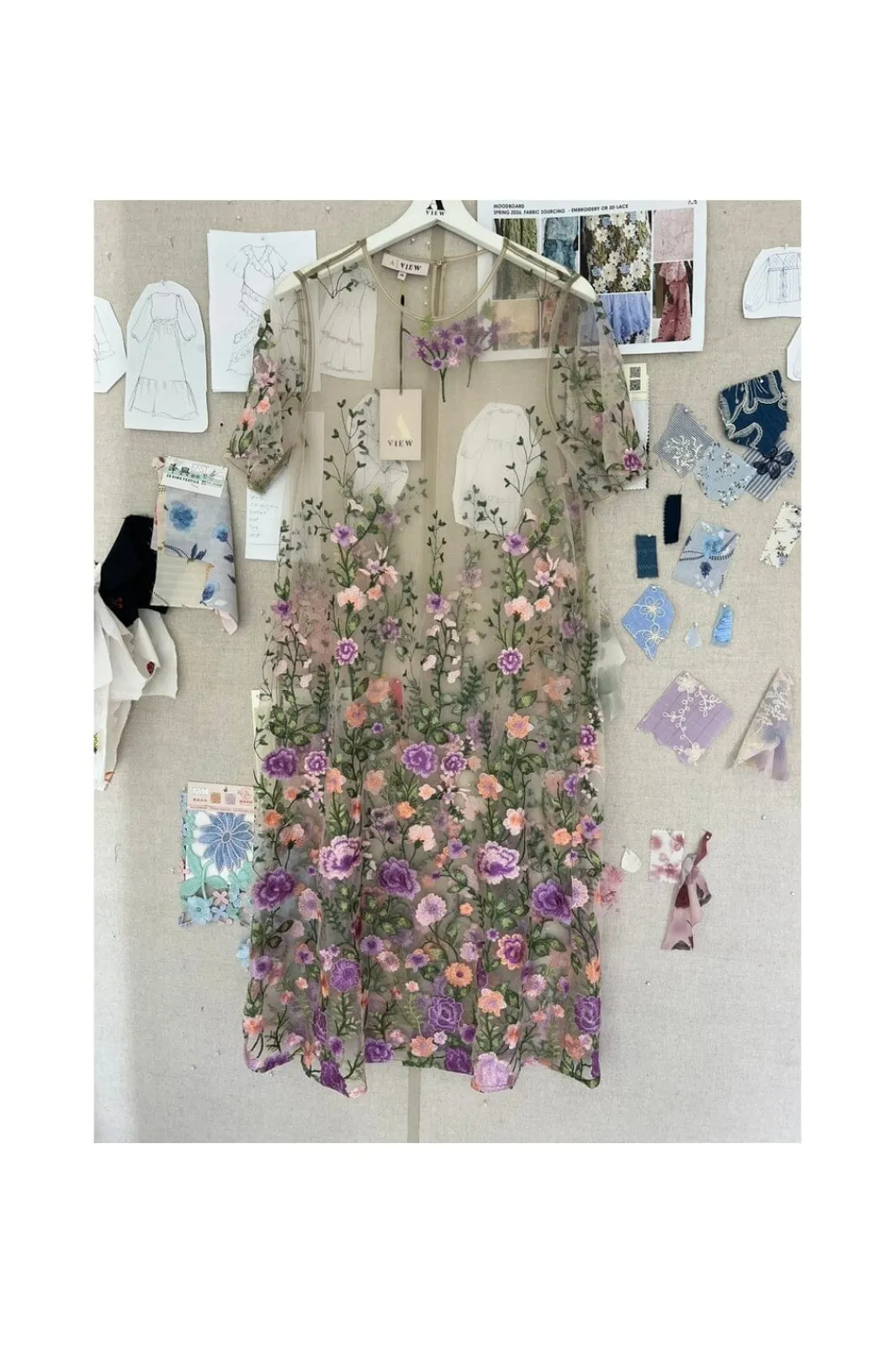 A-View Avfuschia Midi Dress AV7086 | Klänningar