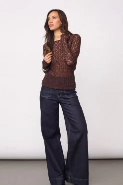 Co´Couture Barnacc O-Neck Boue 500052 | Blusar & Skjortor