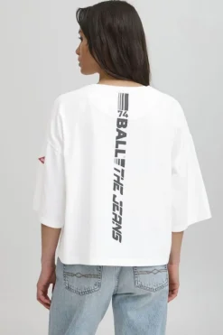 Ball Bavioa Bp Cropped Oz Tee 50405365 | T-Shirts & Toppar