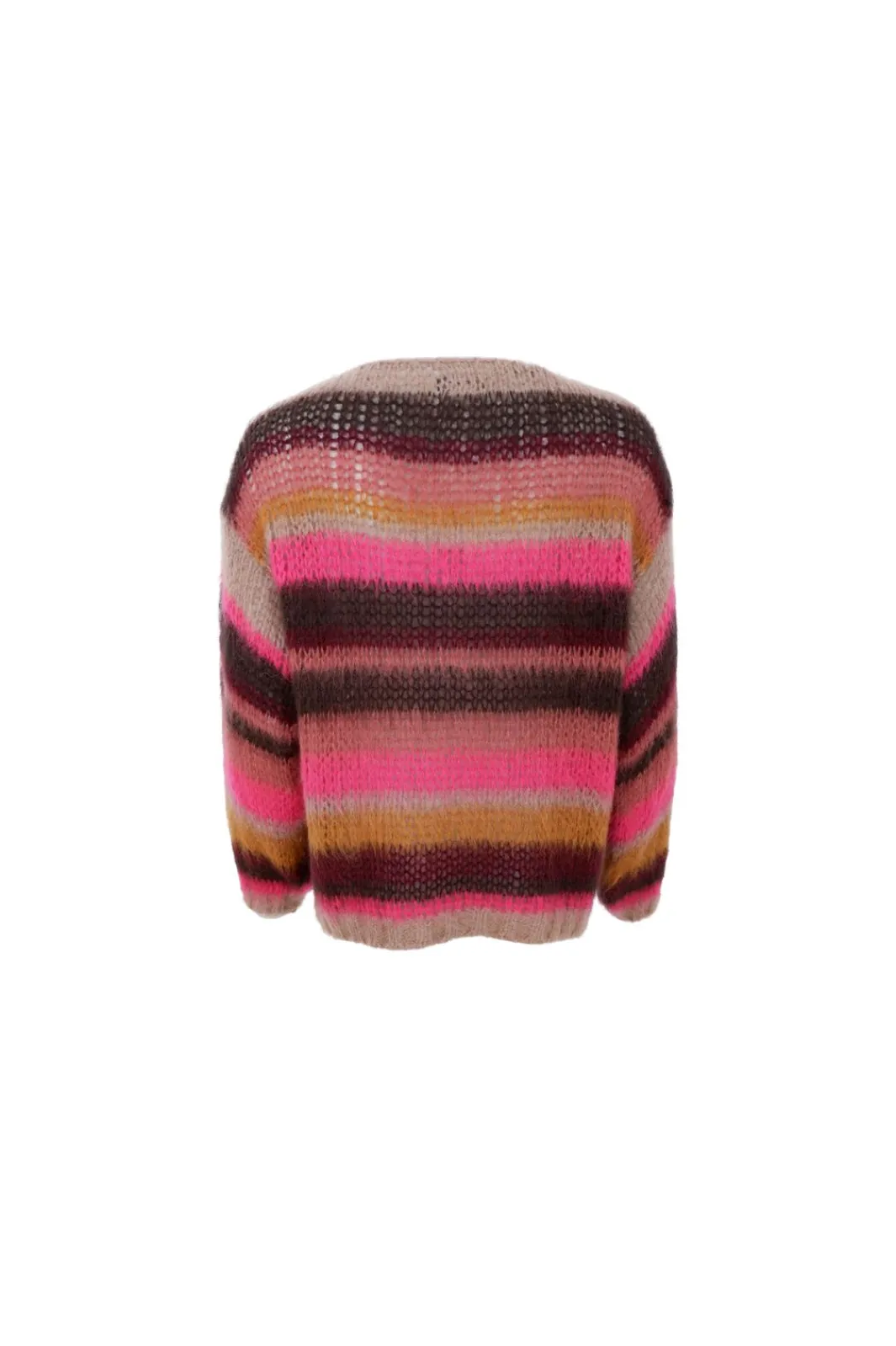 Black Colour Bcadria Multi Striped Jumper 1223 | Sticka