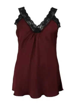 Black Colour Bcbea Black Lace Top 41045 | T-Shirts & Toppar