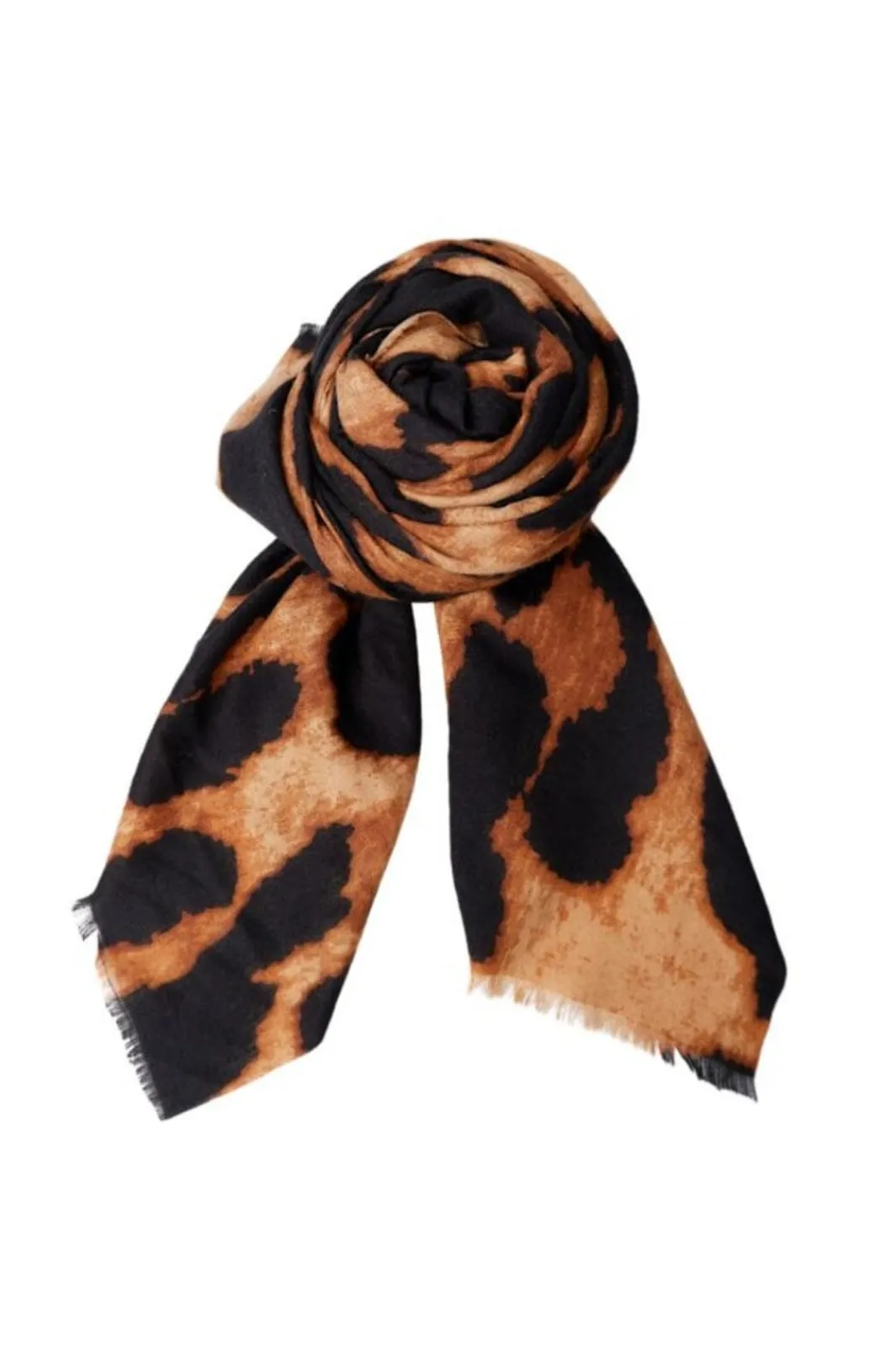 Black Colour Bcfawn Leo Winter Scarf 208414 | Halsdukar