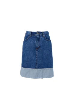 Black Colour Bcizzy Denim Skirt 41094 | Kjolar