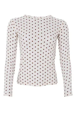 Black Colour Bcjennie Dotted Mesh Blouse 40611 | Blusar & Skjortor