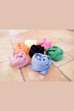 Black Colour Bckelsey Small Plain Scarf 208272 | Halsdukar