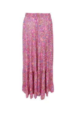 Black Colour Bcluna Maxi Frill Skirt 39133 | Kjolar
