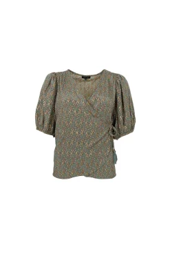 Black Colour Bcluna Puff Sleeve Wrap Blouse 39175 | Blusar & Skjortor|Set