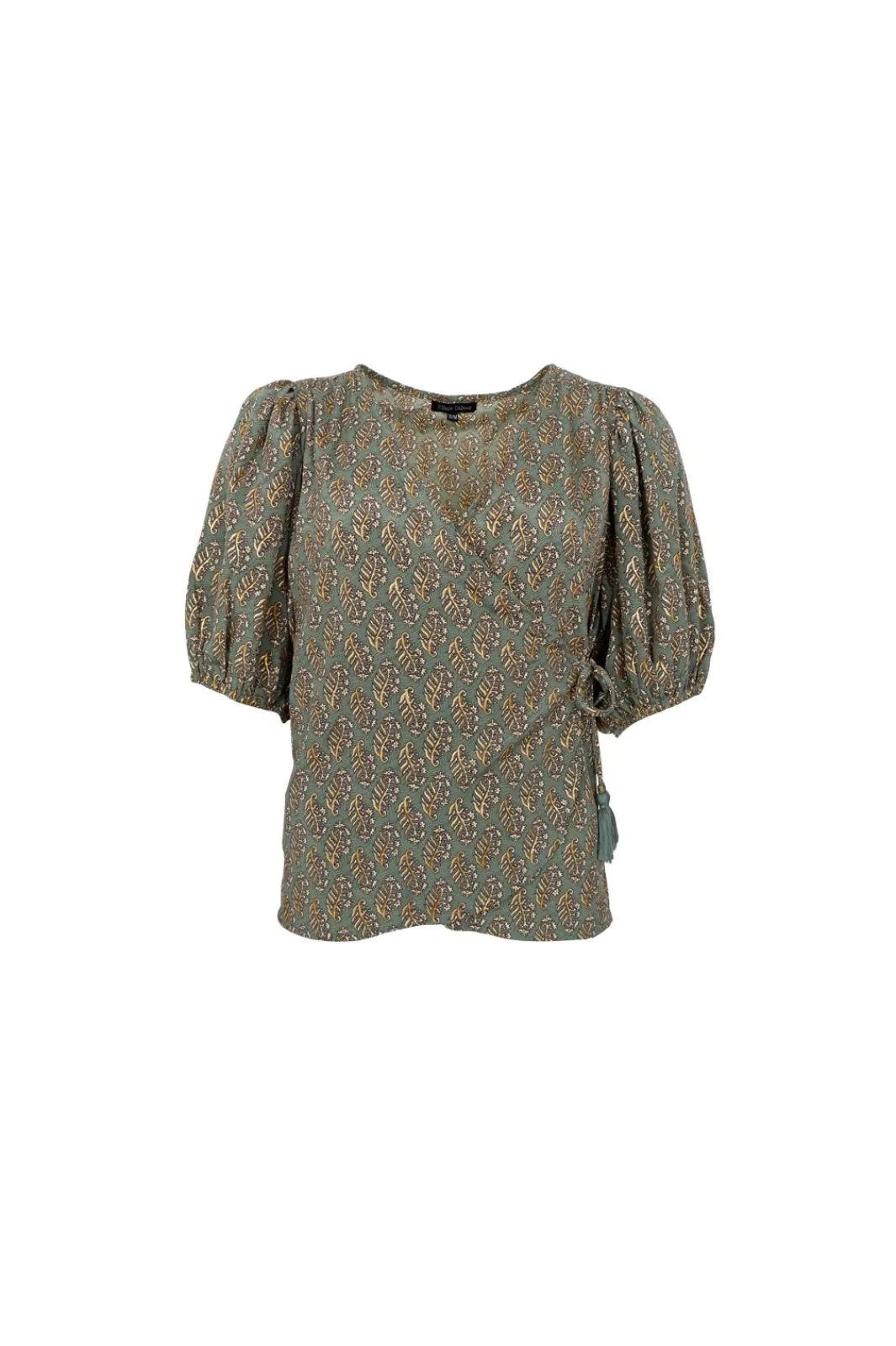 Black Colour Bcluna Puff Sleeve Wrap Blouse 39175 | Blusar & Skjortor|Set