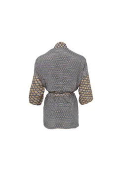 Black Colour Bcluna Short Kimono 39149 | Kimono