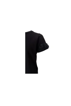 Black Colour Bcmay Flowerpatch Tee 41102 | T-Shirts & Toppar