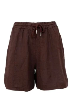 Black Colour Bcmelina Linen Shorts 40575 | Shorts
