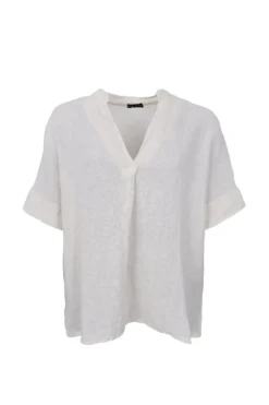 Black Colour Bcmelina Ss Linen Blouse 40842 | Blusar & Skjortor