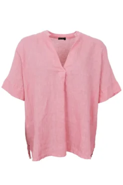 Black Colour Bcmelina Ss Linen Blouse 40842 | T-Shirts & Toppar