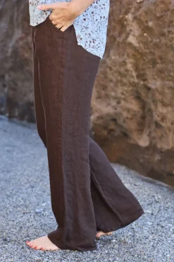 Black Colour Bcmelina Wide Linen Pant 41114 | Jeans, Leggings & Byxor