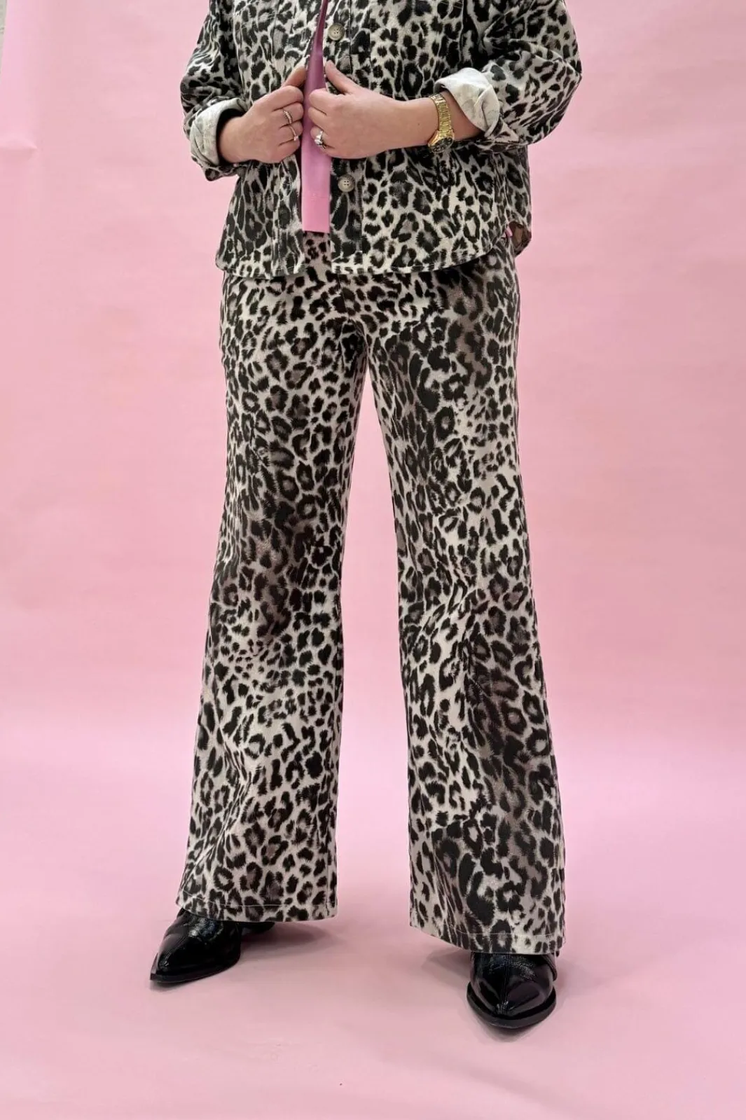 Black Colour Bcneel Printed Pant | Jeans, Leggings & Byxor