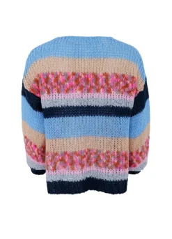 Black Colour Bcsophie Striped Cardigan 1243 | Cardigans