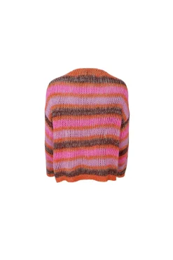 Black Colour Bctherese Striped Cardigan 1248 | Cardigans