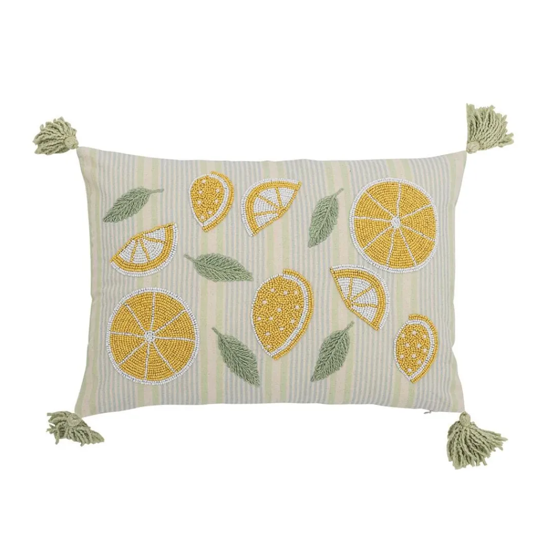 Bloomingville Bvlemon Pude, Gul, Bomuld 82066557 | Mattor, Kuddar & Madrasser
