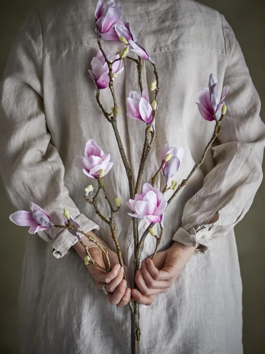 Bloomingville Bvmagnolia Gren, Rosa, Kunstige Blomster 82072844 | Dekorationer