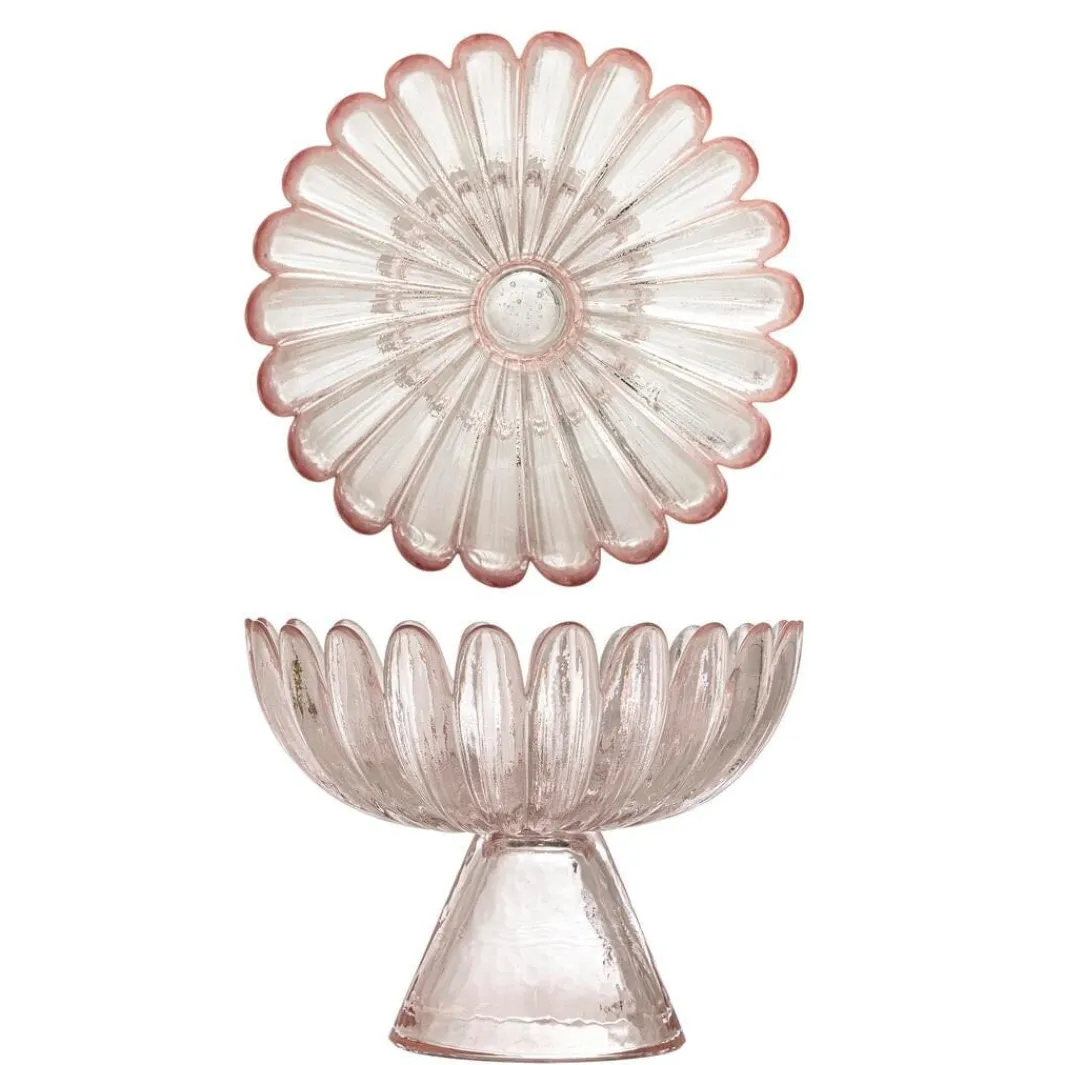 Bloomingville Bvnalu Opsats, Rosa, Glas 82068719 | Saker Till Köket