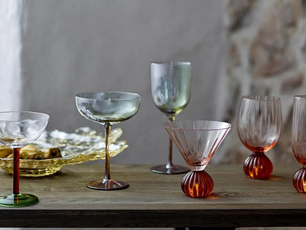 Bloomingville Bvtaurin Champagneglas, Rosa, Glas 82072787 | Saker Till Köket