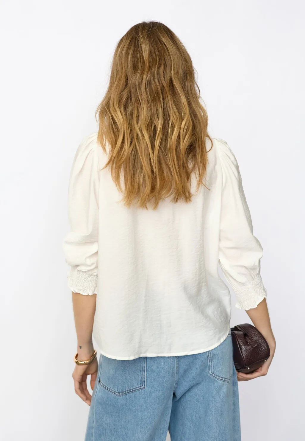 Callumcc Lace Puff V-Shirt 45173