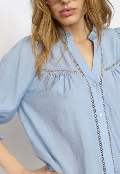 Co´Couture Caucc ace Puff V-hirt 45173 | Blusar & Skjortor