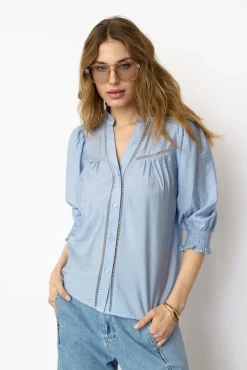 Co´Couture Caucc ace Puff V-hirt 45173 | Blusar & Skjortor