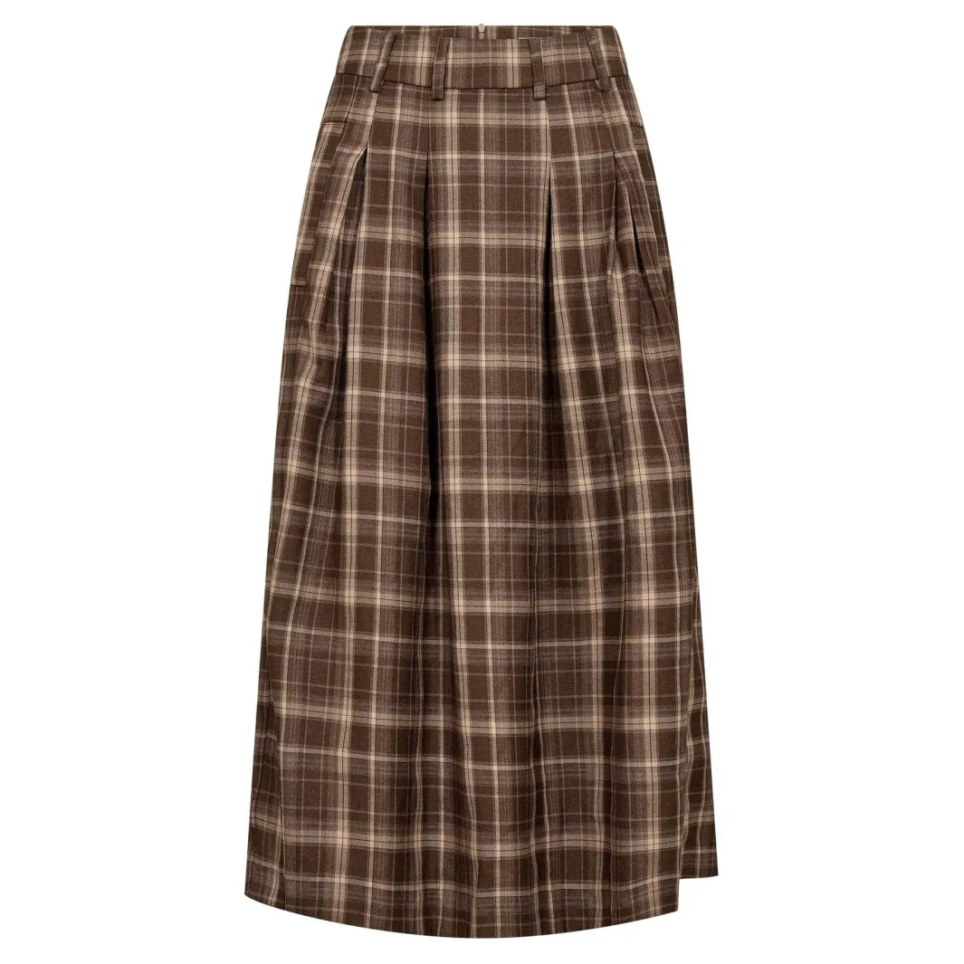 Co´Couture Dagnycc Anya Check Peat kirt 500071 | Kjolar