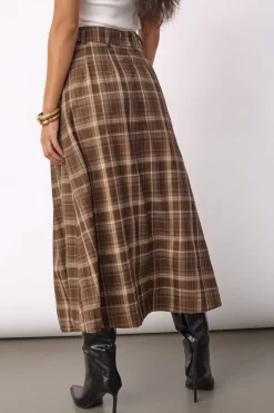 Co´Couture Dagnycc Anya Check Peat kirt 500071 | Kjolar