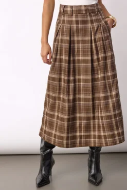 Co´Couture Dagnycc Anya Check Peat kirt 500071 | Kjolar