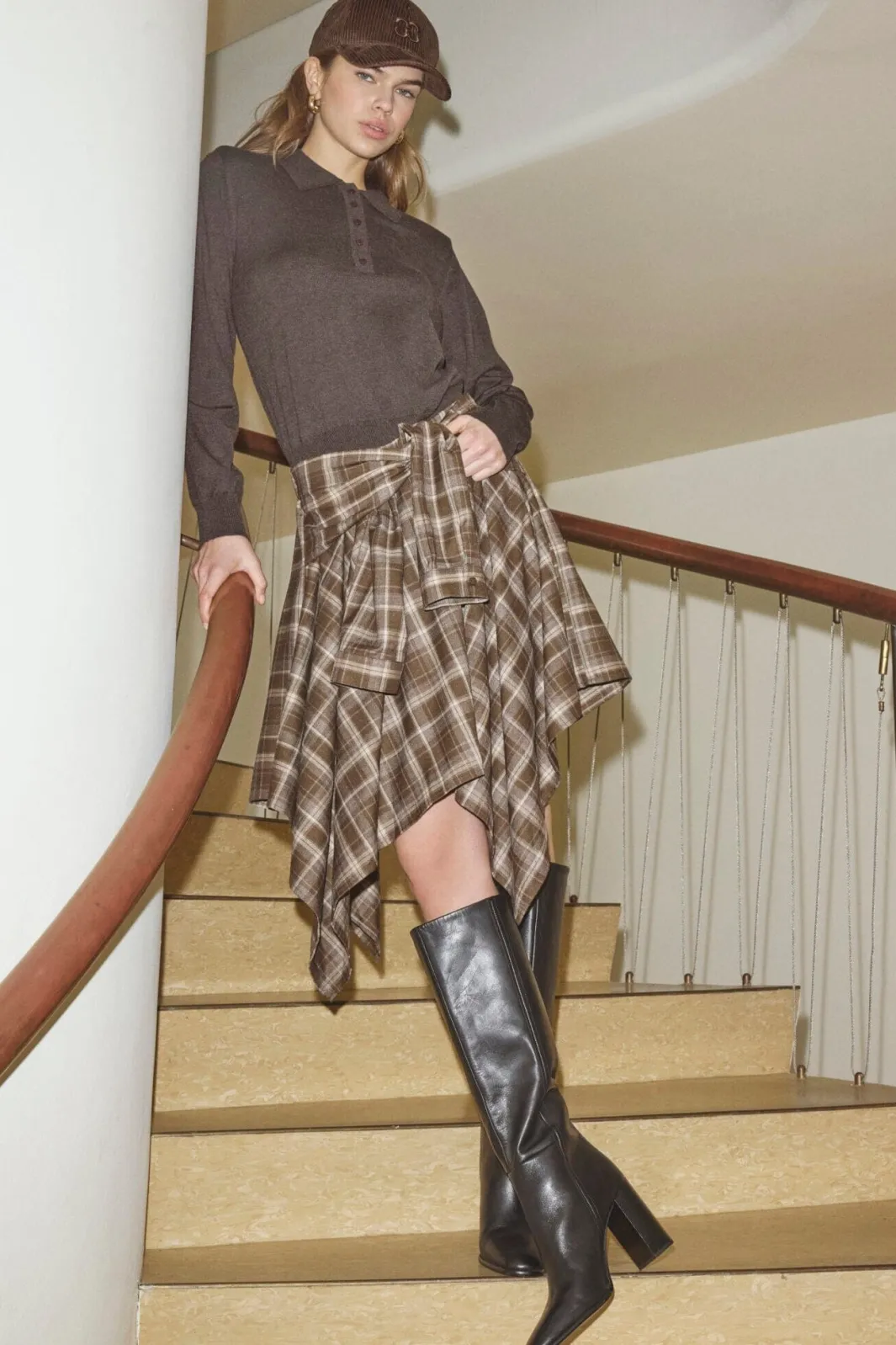 Co´Couture Dagnycc Check Tie kirt 500069 | Kjolar