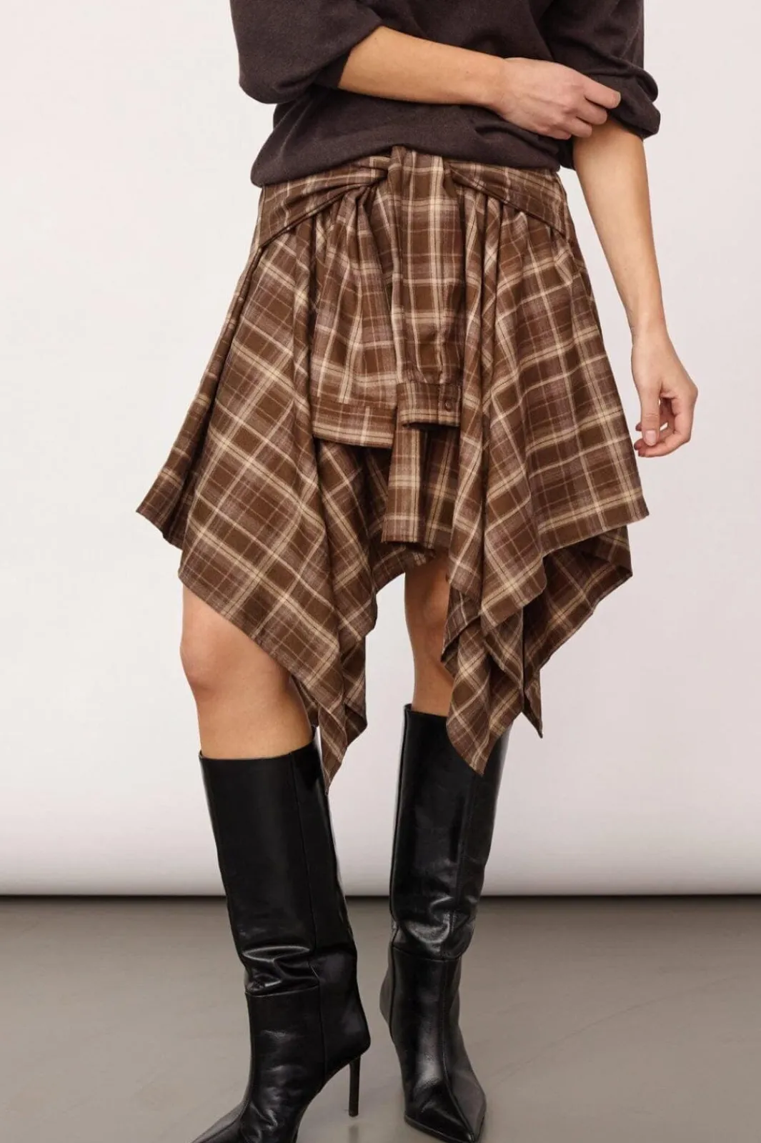 Co´Couture Dagnycc Check Tie kirt 500069 | Kjolar