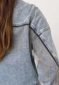 Denicecc Denim Fringe Jacket 500114