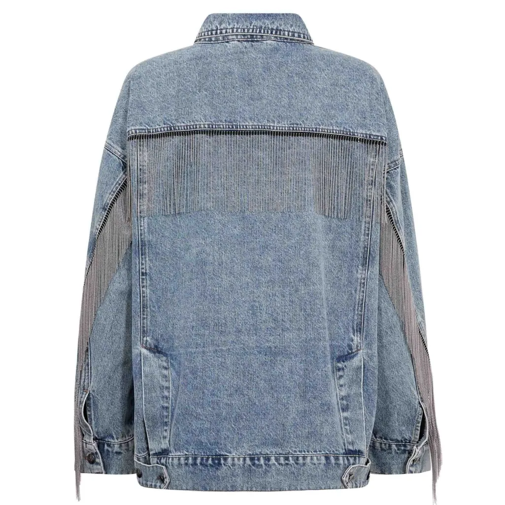 Denicecc Denim Fringe Jacket 500114