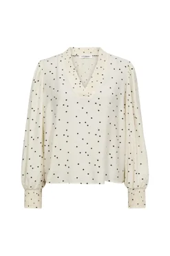 Co´Couture Diecc Dot V-Boue 45062 | Blusar & Skjortor