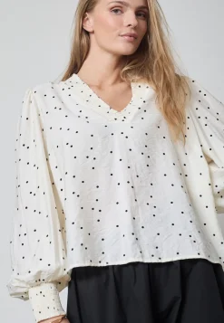 Co´Couture Diecc Dot V-Boue 45062 | Blusar & Skjortor