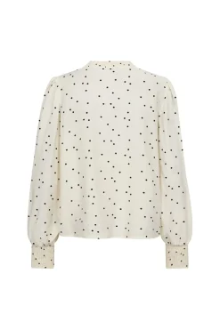 Co´Couture Diecc Dot V-Boue 45062 | Blusar & Skjortor