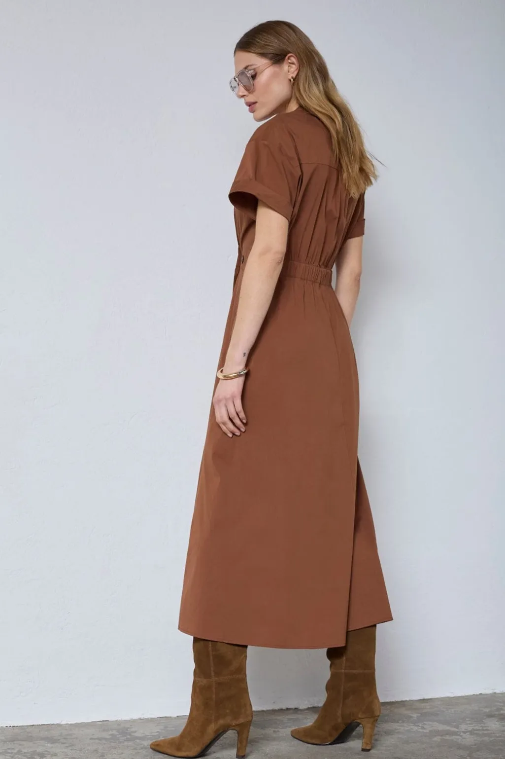 Elaracc Wrap Ss Dress 46112