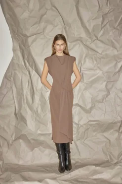 Falconcc Pleat Dress 46025