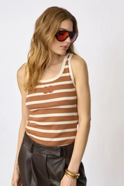 Grannycc Rib Emb. Tank Top 33207