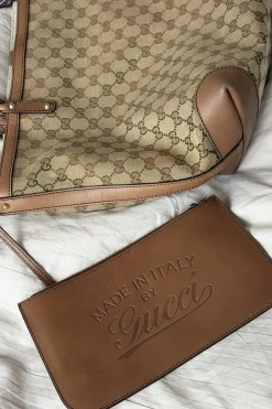 Preloved Vintageline x Molly&My Gucci Shopper Med Tilhørende Pung | Väskor & Plånböcker