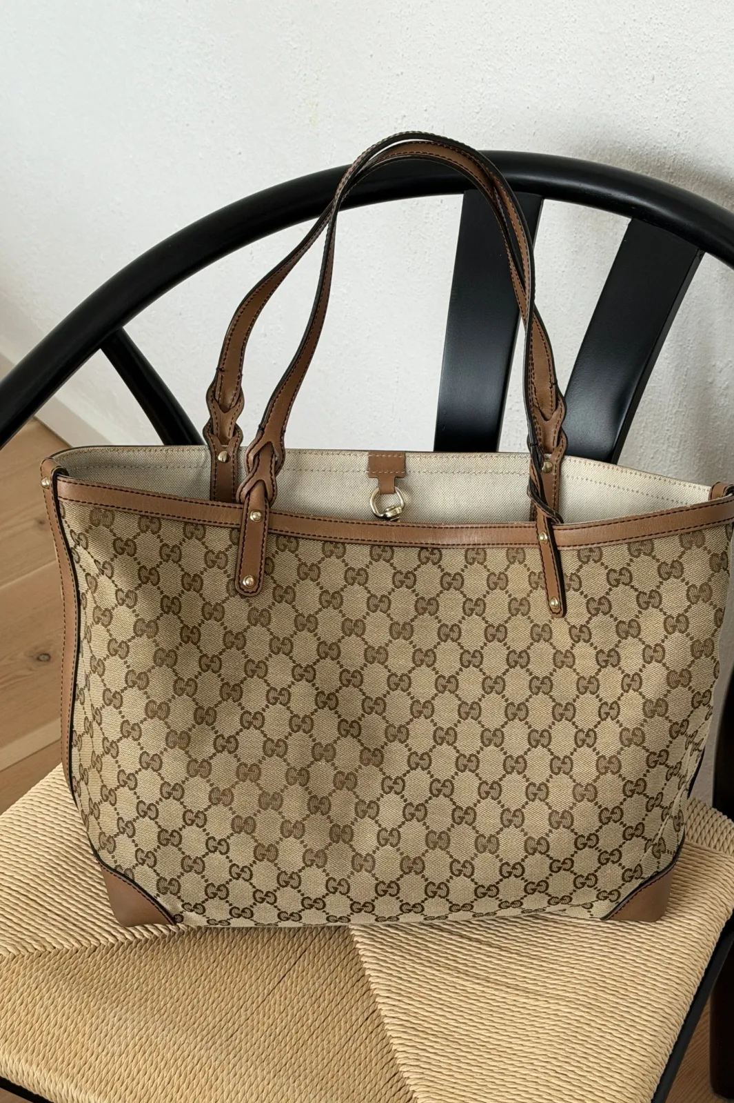 Preloved Vintageline x Molly&My Gucci Shopper Med Tilhørende Pung | Väskor & Plånböcker